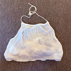 Madewell White Crop Top